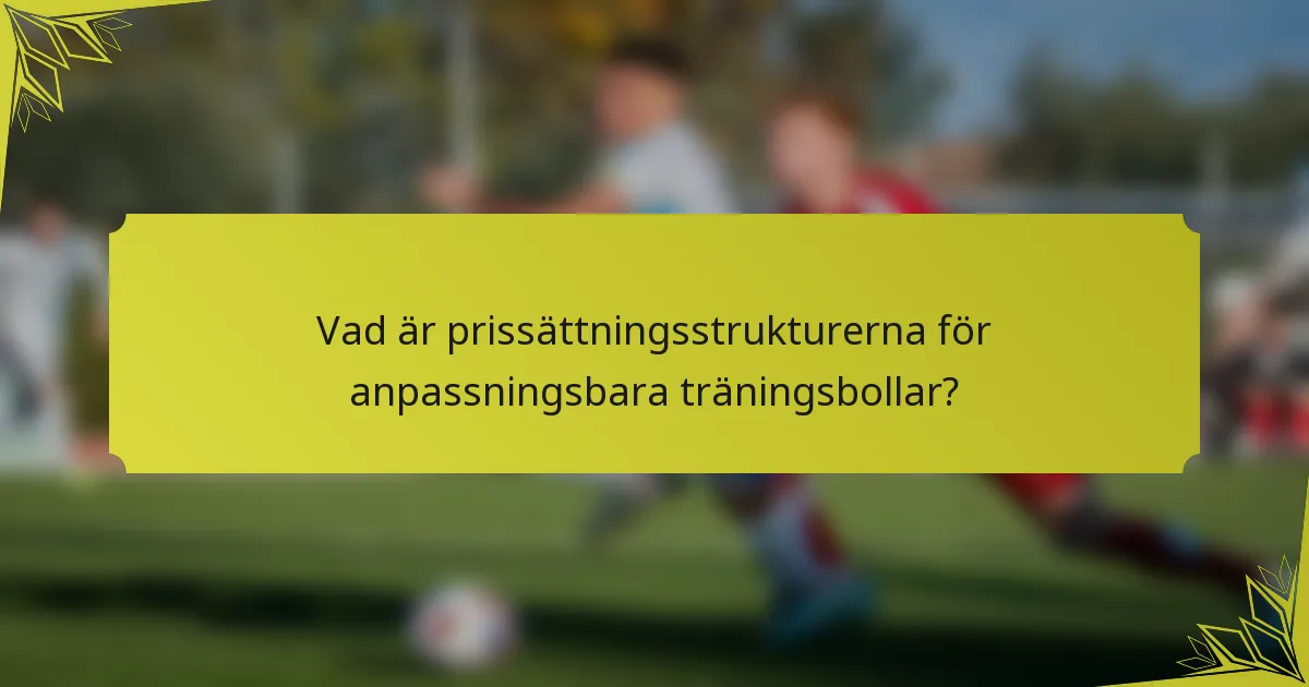 Vad är prissättningsstrukturerna för anpassningsbara träningsbollar?